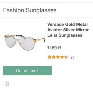 Versace gold sunglasses